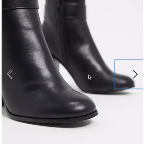 ASOS DESIGN Retreat heeled ankle boots in black - Picture 2 of 4